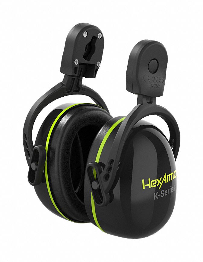 HEXARMOR, Hard HatMounted Earmuff, Passive, Earmuffs 61UT631717002