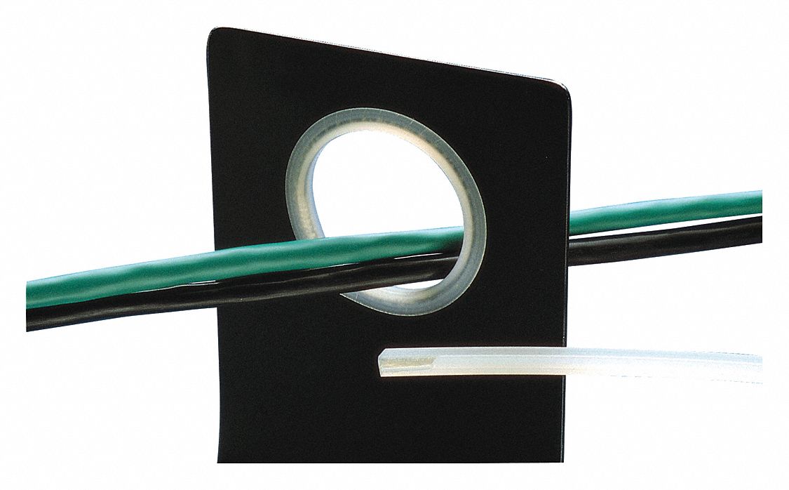 PANDUIT Grommet Edging, Grommet Style Solid, Length 100 ft, Adhesive