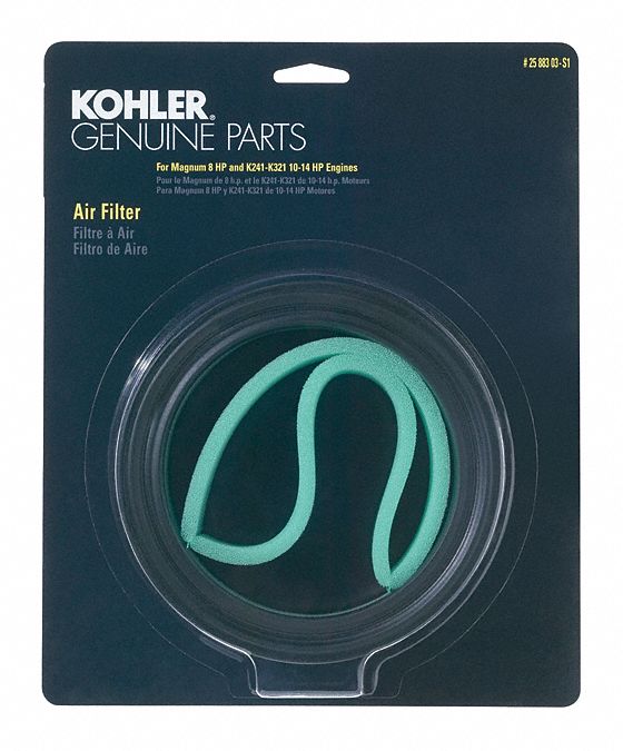 KOHLER ENGINE, Air Filter and PreCleaner Kit, Fits Kohler Brand, Air