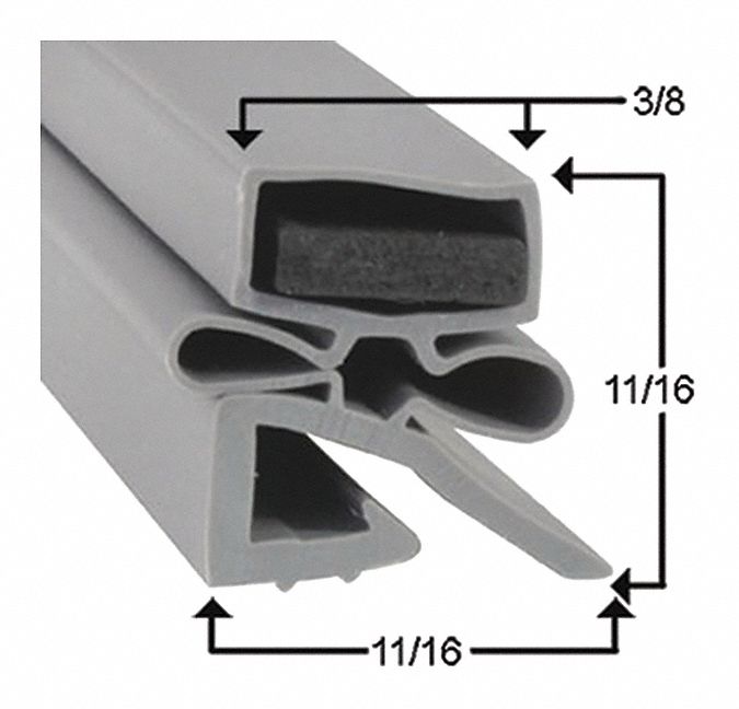 HOBART Door Gasket, 301/2" x 691/4", Fits Brand Hobart 62XM9625