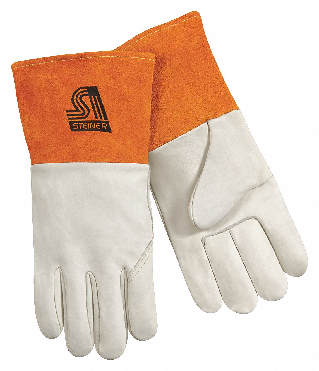 Wing Thumb, Gauntlet Cuff, MIG Welding Gloves,Long Cuff,L,PR1 62XV03