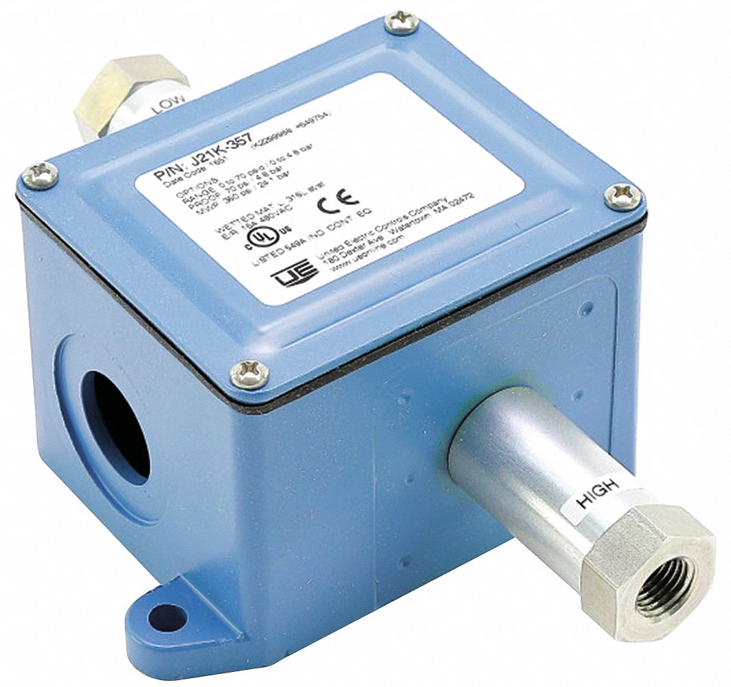 UNITED ELECTRIC, Fits United Electric Brand, J21K357, Pressure Switch
