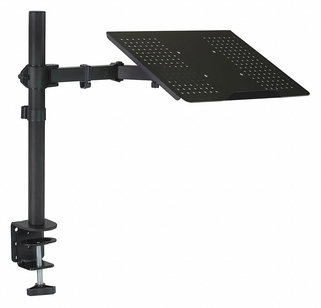 Laptop Desk Mount Tray 17" Screens Grainger