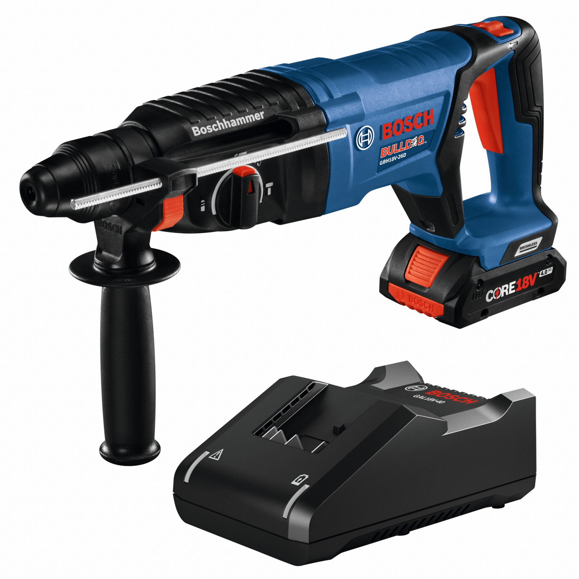 BOSCH, D-Handle, 18 V, Cordless Rotary Hammer - 643T45|GBH18V-26DK15