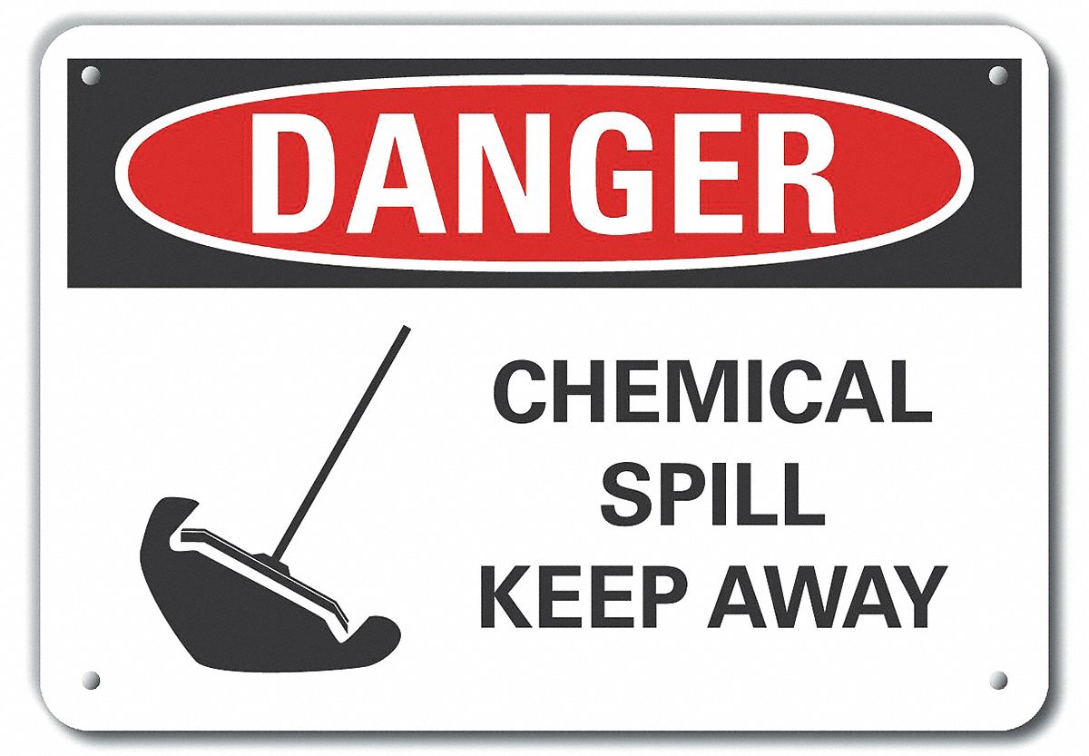 LYLE Alum Chemicals Danger Sign, 10x14in, Alum 62UD04LCU40225NA