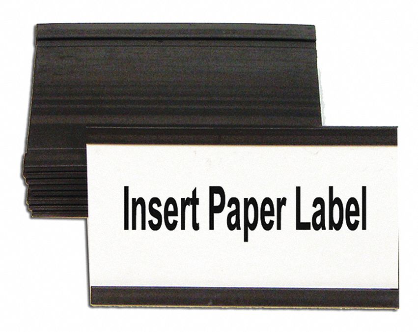 Data Cards,3x1.75",Black,PK10 Grainger