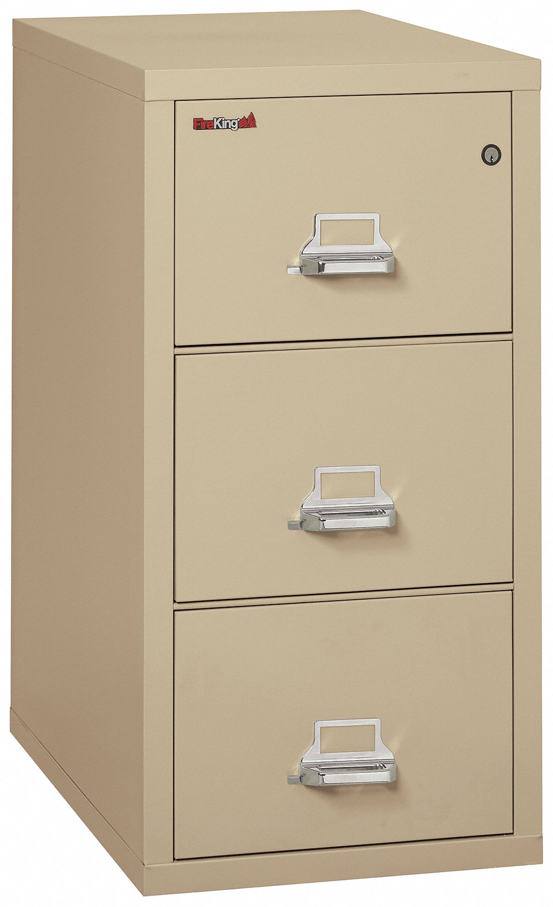 FIREKING, Parchment, 3 Drawers, FireResistant Vertical File