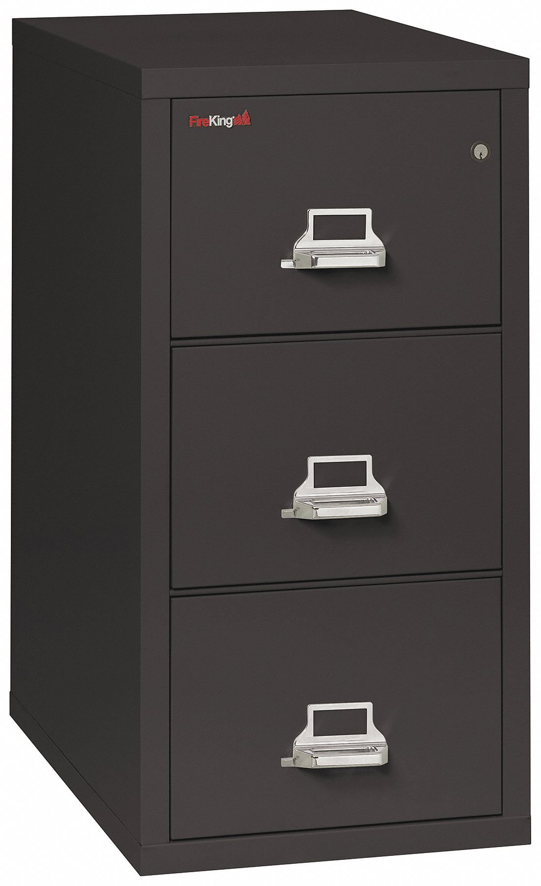 FIREKING, Black, 3 Drawers, FireResistant Vertical File