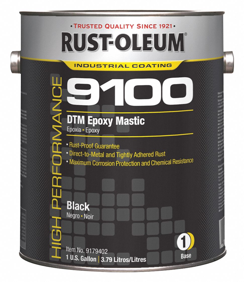 RUSTOLEUM 9179402 9100 Epoxy Mastic Coating,Black,1G 20066917999 eBay