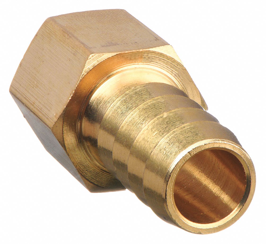 For 3/8 in Hose I.D., Hose Barb x NPT, Barbed Hose Fitting 6AFP1