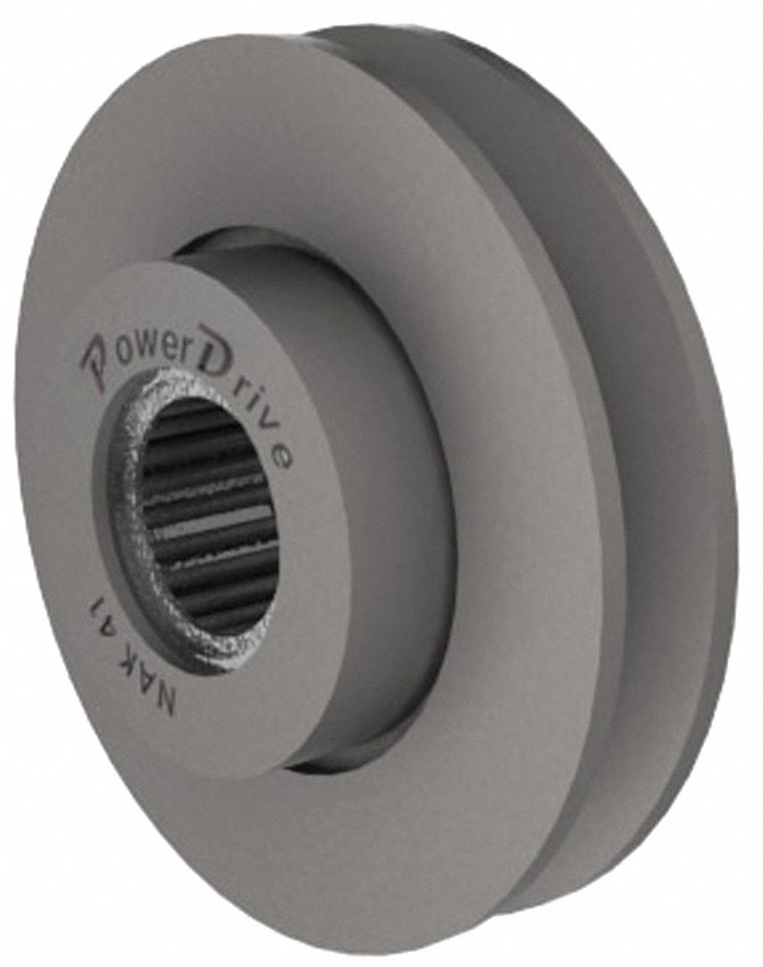 POWER DRIVE, 1 in Bore Dia, 4 61/64 in Outside Dia, VBelt Idler Sheave