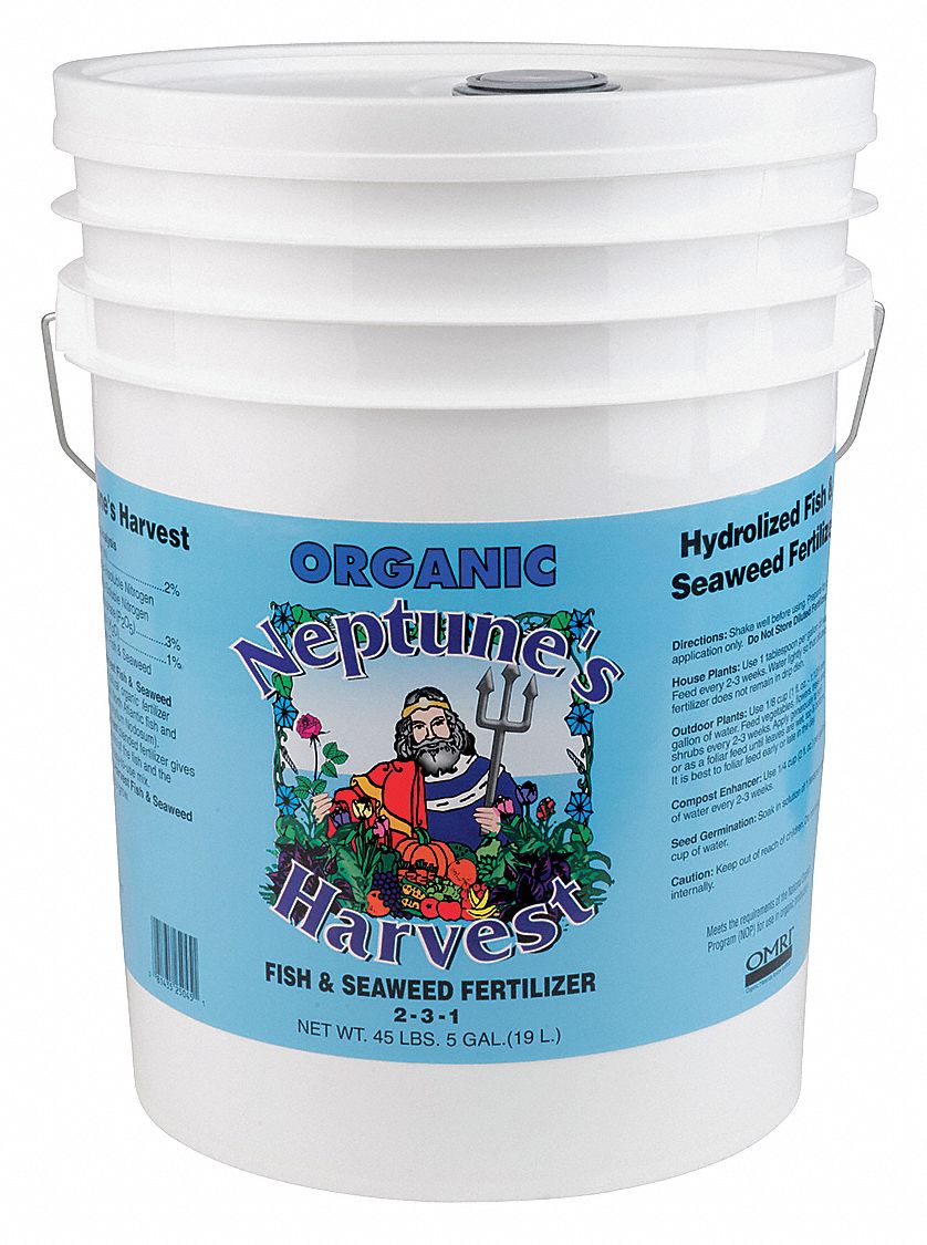 NEPTUNE'S HARVEST Natural Fertilizer, 5 gal. 6AHZ414006 Grainger