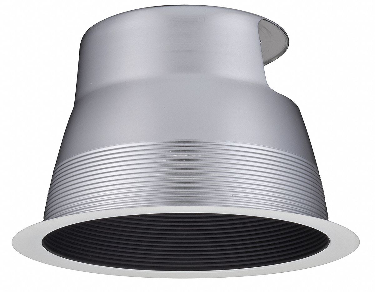 LITHONIA LIGHTING Recessed Lighting Trim, CFL, 8 In, Black 6AJG9F8B4