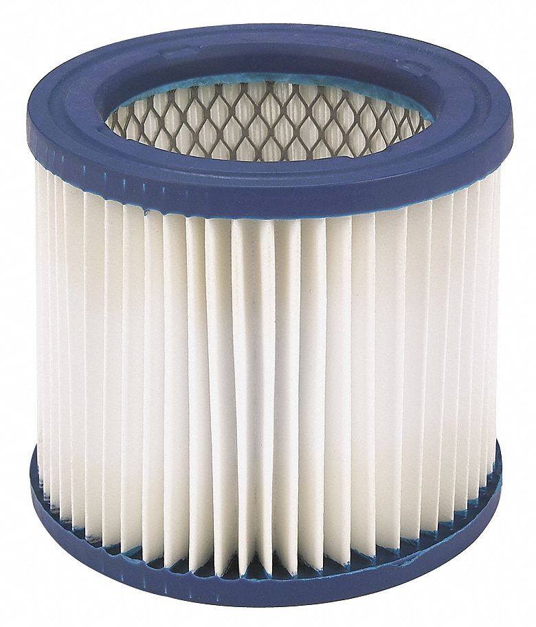 DAYTON, Fits Dayton Vacuum Brand, HEPA, Cartridge Filter 6AKY86AKY8