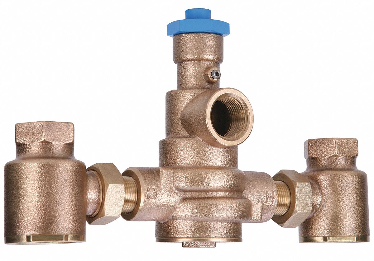 POWERS 2" FNPT Inlet Type Mixing Valve, Brass, 5 to 251 gpm 6AVA1
