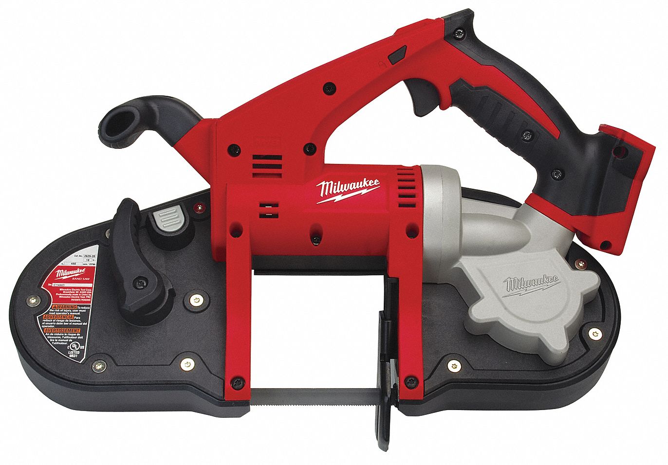MILWAUKEE Cordless, Portable Band Saw, 18V DC, 35 3/8 in Blade Length