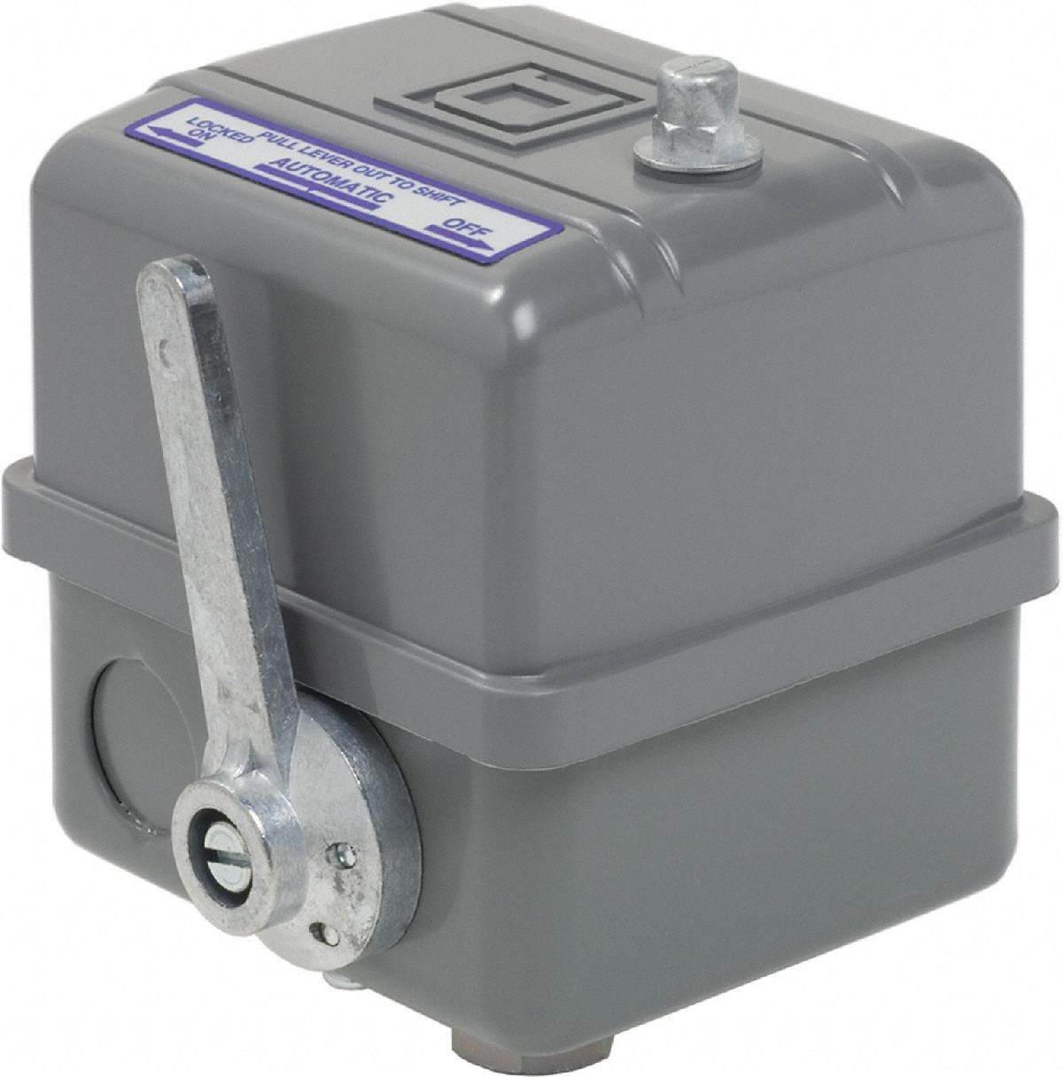 SQUARE D Air Compressor and Water Pump Pressure Switch; Range 5 to 80