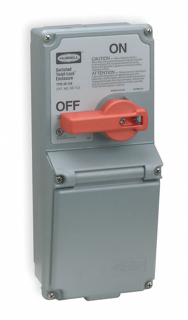 HUBBELL WIRING DEVICEKELLEMS Nonfusible Disconnect Switch, Heavy Duty