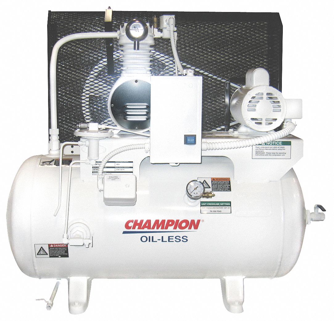 CHAMPION 1 Phase Electrical Horizontal Tank Mounted 3.00HP Air