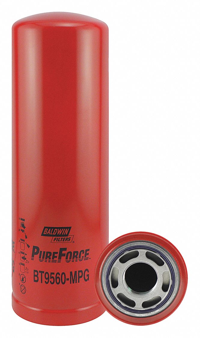 BALDWIN FILTERS, Hydraulic Fluid, 1 3/4"12 Thread Size, Hydraulic Filter 6CJT7BT9560MPG