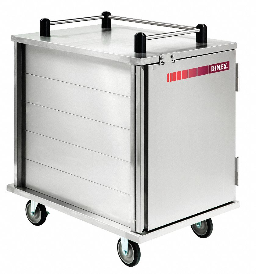 CARLISLE DINEX Meal Delivery Cart, 23 3/4 x 34 2/4 x 37 1/8, Tray Size