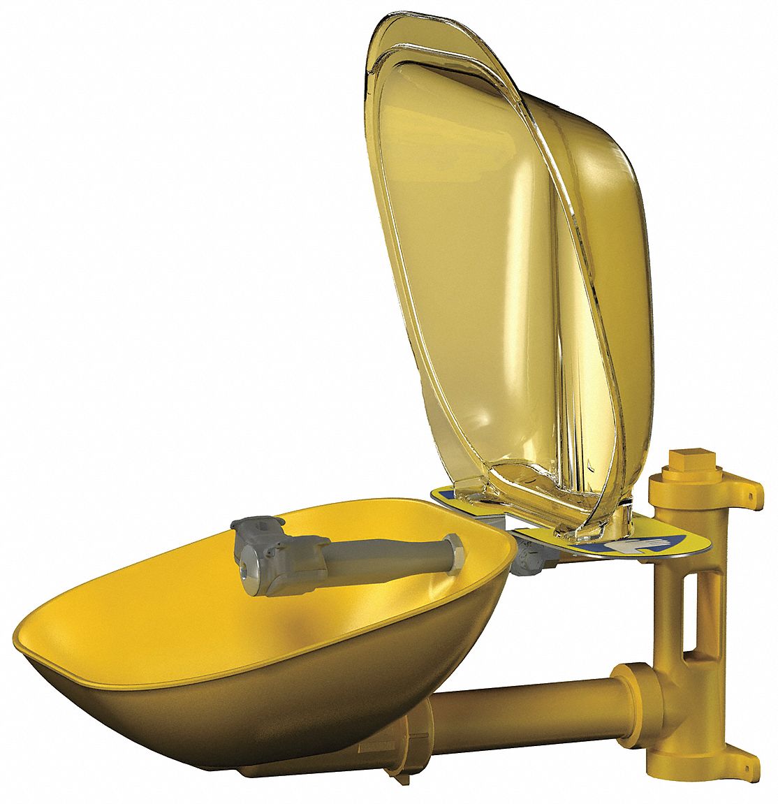 BRADLEY, Std, Wall Mnt, Plumbed Eyewash 6DGX8S19224PDC Grainger