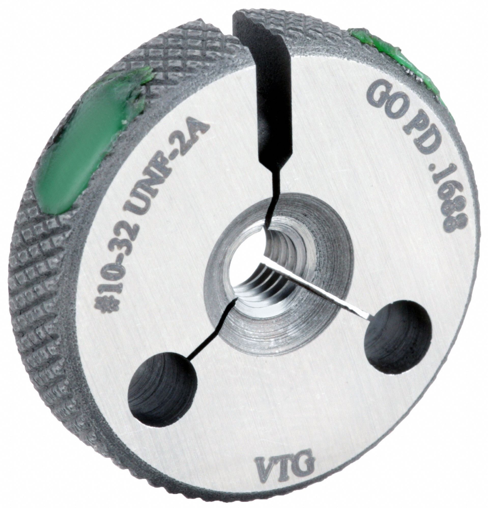 VERMONT GAGE, 1032 Thread Size, Go (Plus), Threaded Ring Gauge