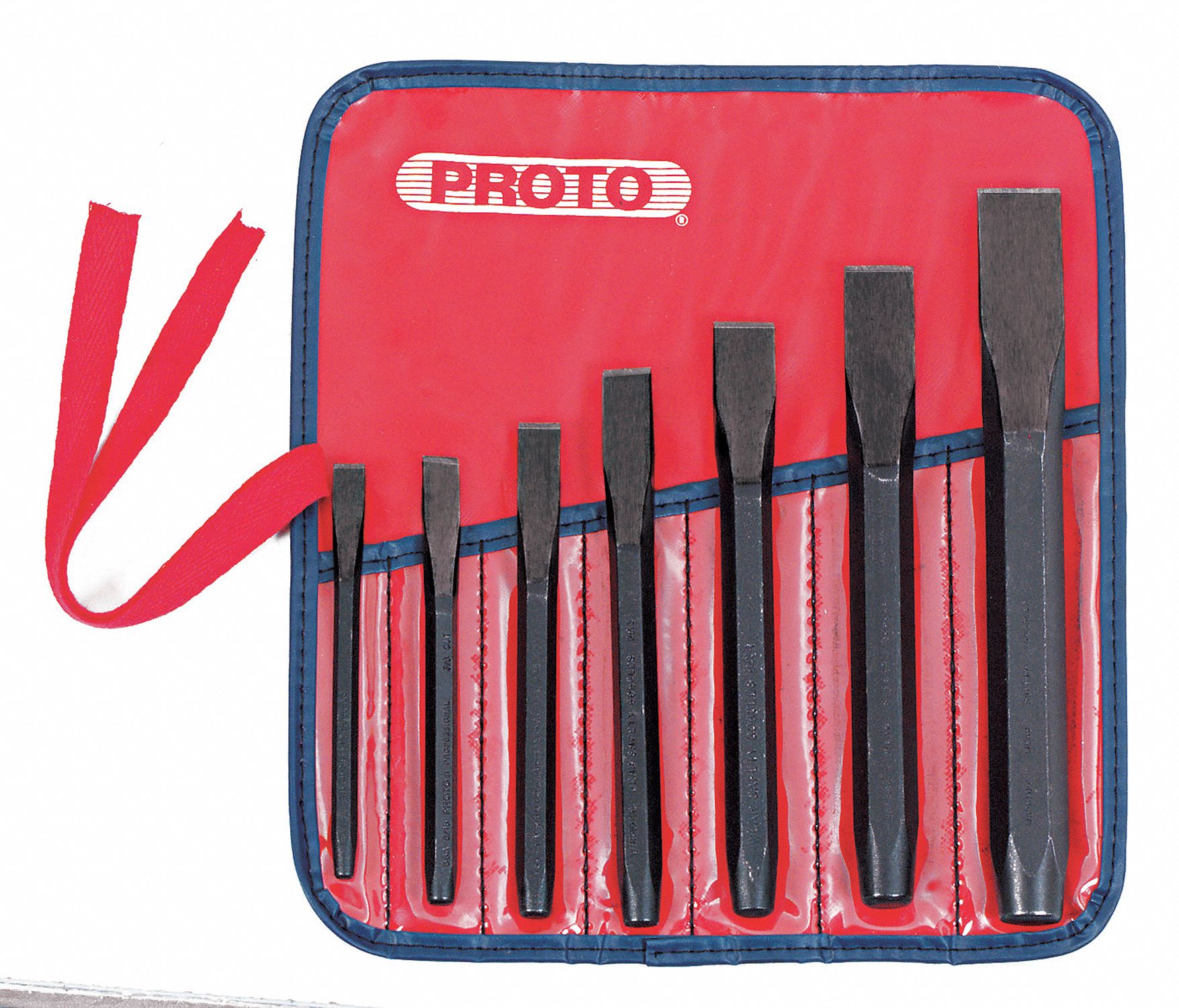 PROTO 51/8 to 8 in S2 Hardened Tool Steel Cold Chisel Set; Number of
