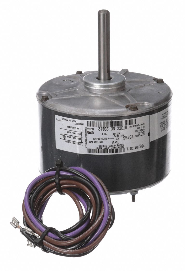GENTEQ Condenser Fan Motor, 1/6 HP, OEM Replacement Brand Goodman