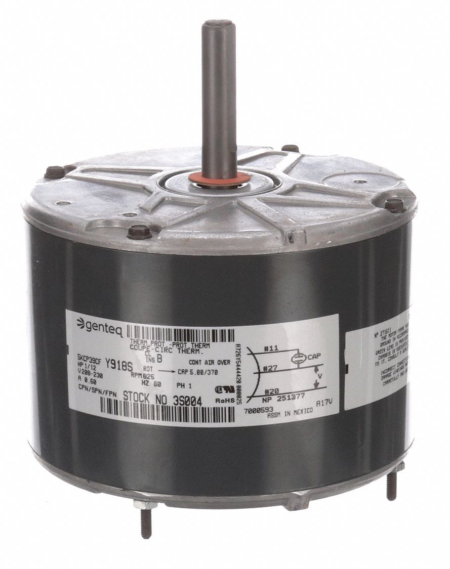 GENTEQ Condenser Fan Motor, 1/12 HP, OEM Replacement Brand Goodman