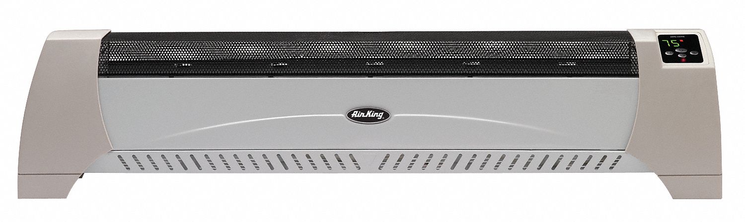 AIR KING Electric Baseboard Heater, Convection, 120VAC, 5118 BTU, Beige