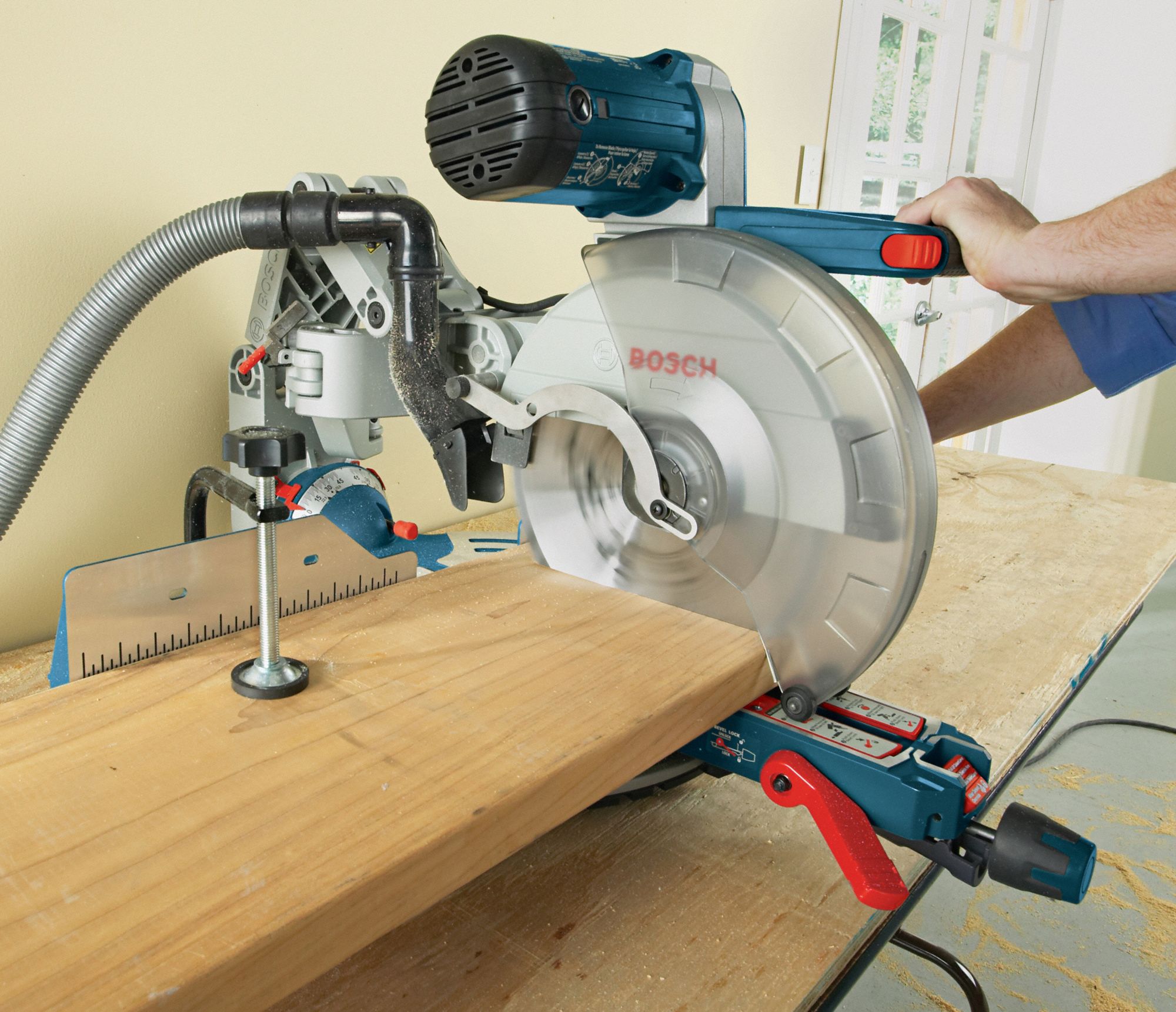 BOSCH Corded, Miter Saw, 12 in Blade Dia., 3,800 RPM Max. Blade Speed