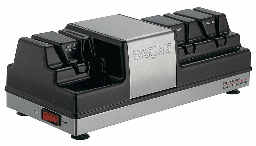 WARING COMMERCIAL, 3 Stages, Coarse/Fine, Knife Sharpener 6DWG0