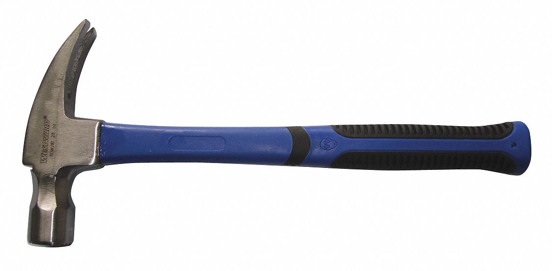 WESTWARD Carbon Steel Framing Hammer, 28.0 Head Weight (Oz.), Milled, 1