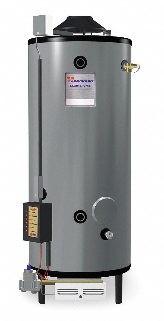RHEEMRUUD Commercial Gas Water Heater, 65.0 gal Tank Capacity, Natural