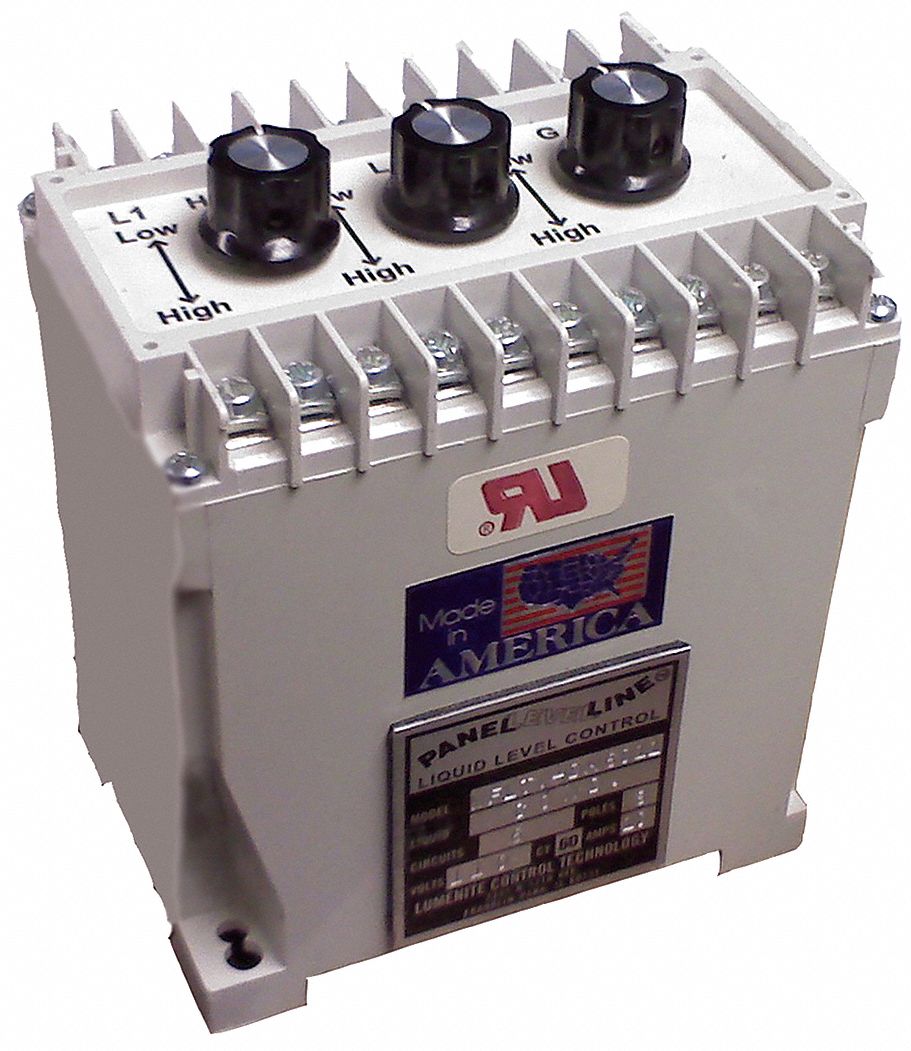 LUMENITE CONTROL TECHNOLOGY, INC. Din Mount Level Control, 3 Relay