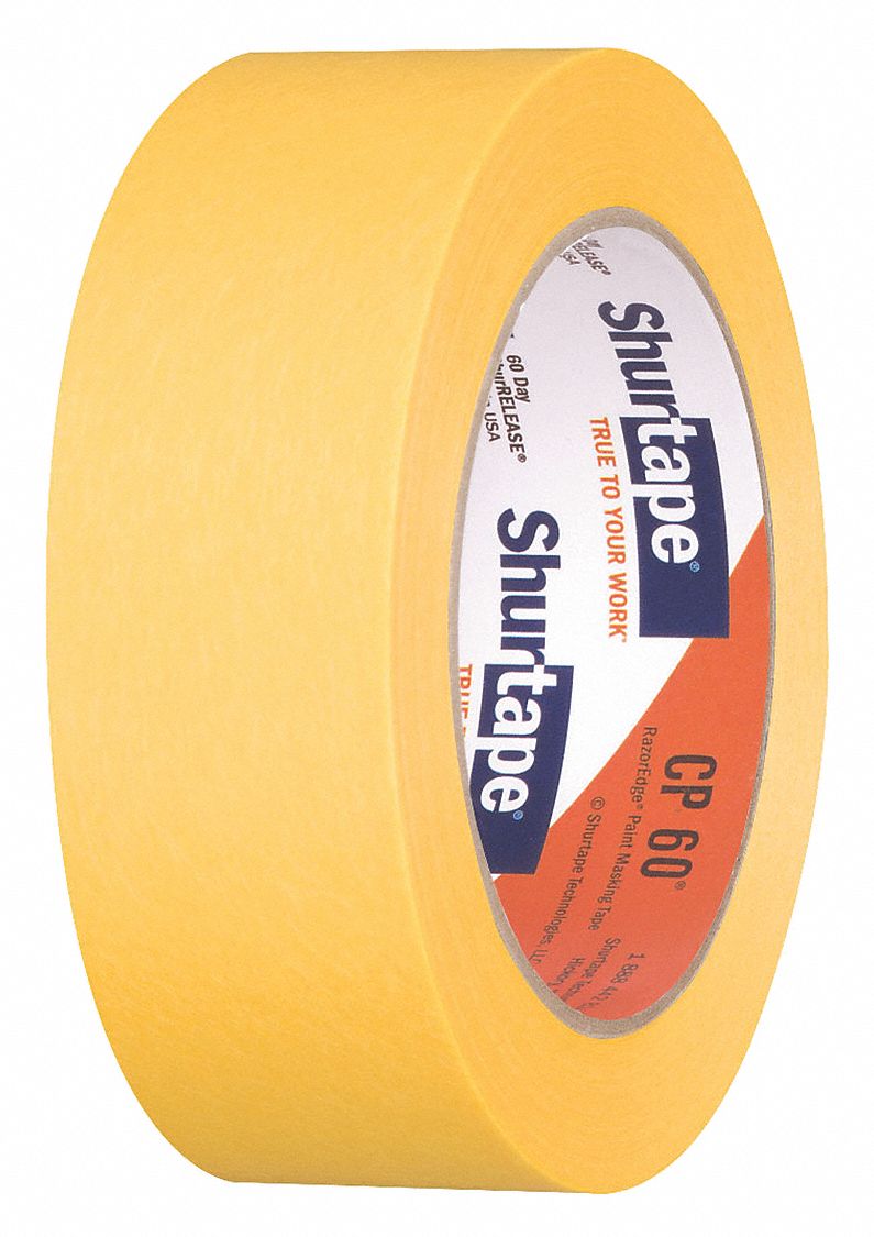 SHURTAPE, 3.6 mil Tape Thick, Yellow, Painters Masking Tape 6EKY9CP