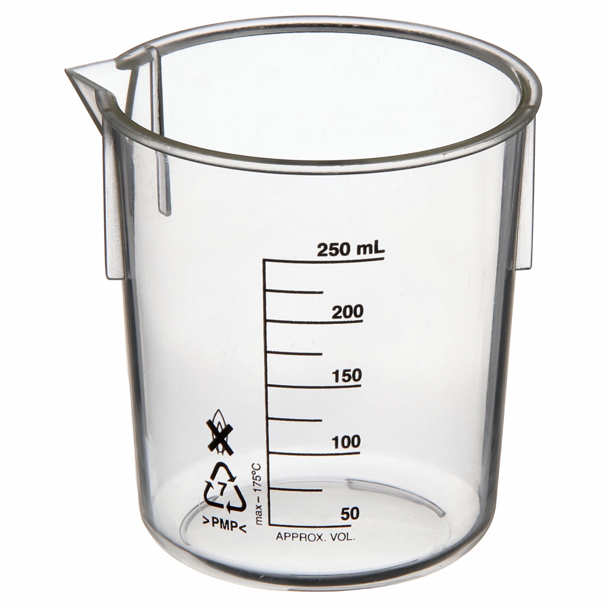 Low Form, 250 mL Capacity mL, Beaker 6FAF16FAF1 Grainger