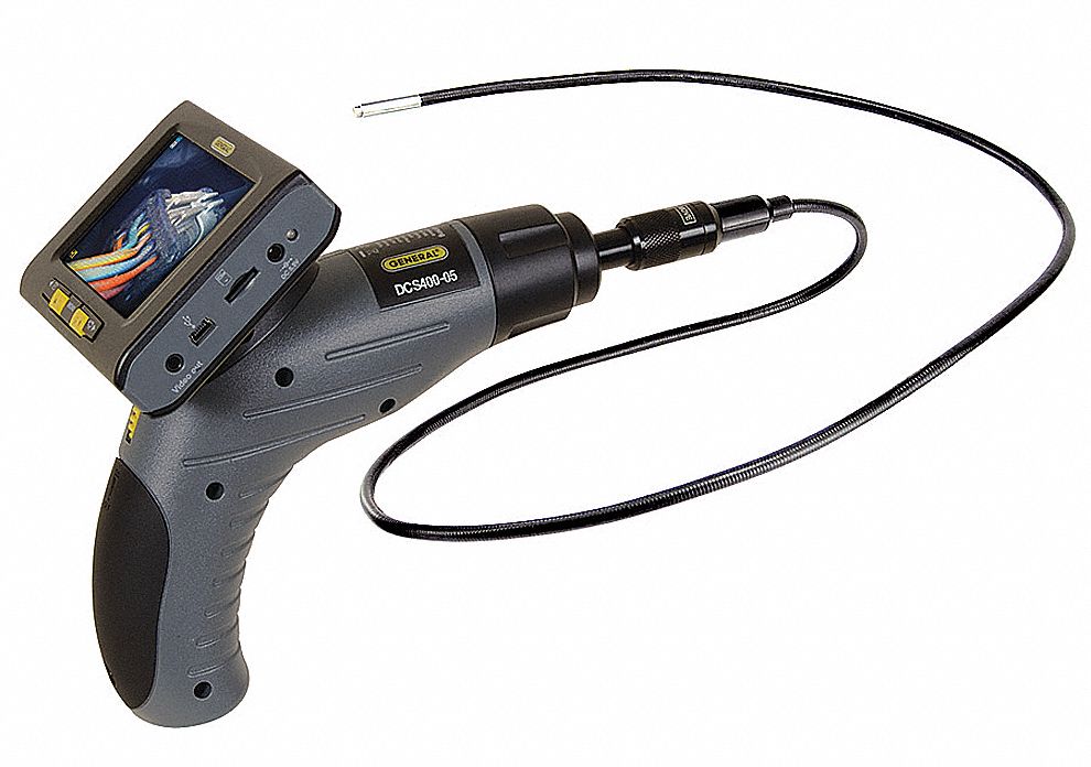 GENERAL Video Borescope, 3.5 In, 39 In Shaft - 6FAW4|DCS400-05 - Grainger