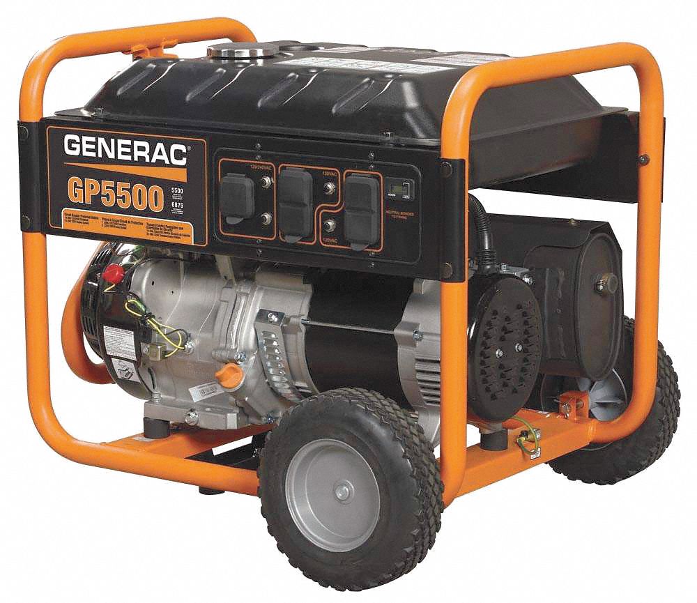 GENERAC, Conventional, Gasoline, Portable Generator - 6FDK7|5939 - Grainger