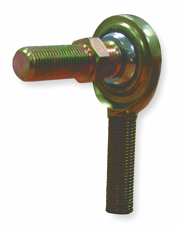 GRAINGER APPROVED Male Studded, PTFE Race Linkage Rod Ends, 5/16"24, Left Hand Thread 6G228