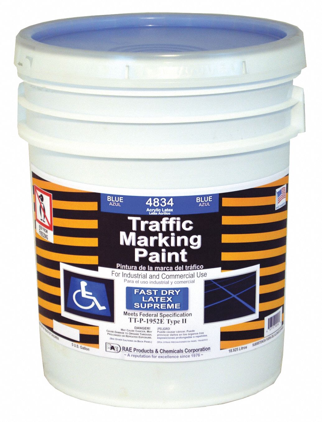 RAE, Pour Paint Dispensing, Blue, Traffic Zone Marking Paint 6GAN4