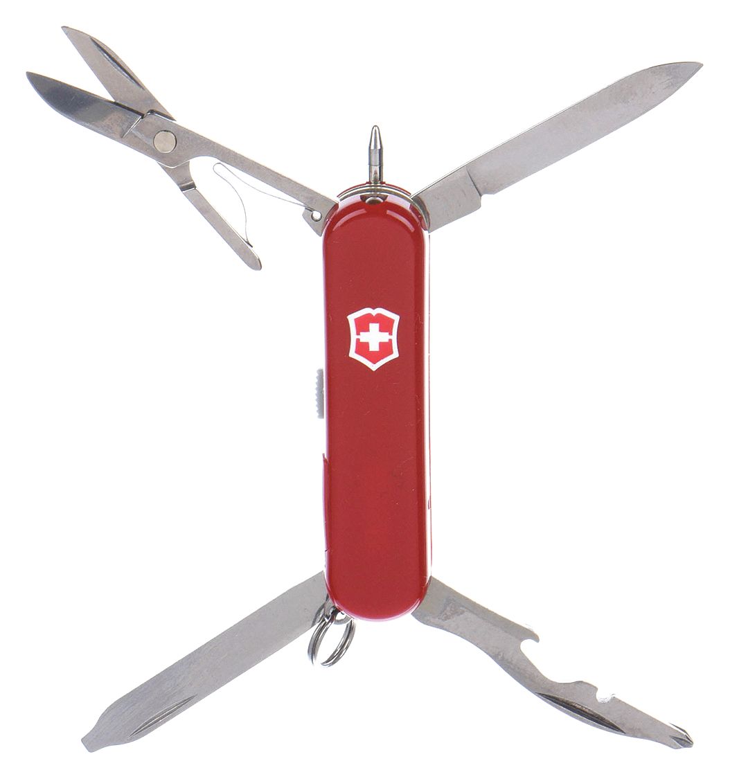 VICTORINOX SWISS ARMY, 5 Tools, 2 1/4 in Closed Lg, Folding Knife