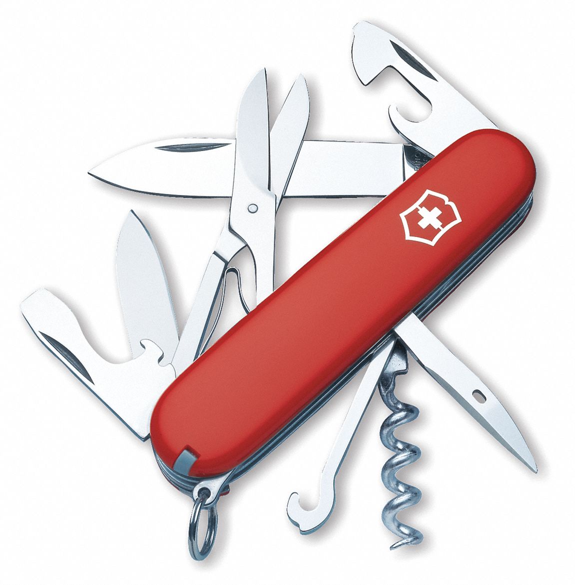 VICTORINOX SWISS ARMY, 8 Tools, 3 1/2 in Closed Lg, Folding Knife
