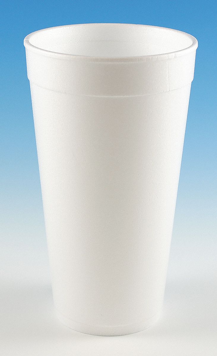 Wincup 20 oz. Foam Disposable Cold/Hot Cup, White, 500 PK C2022 C2022