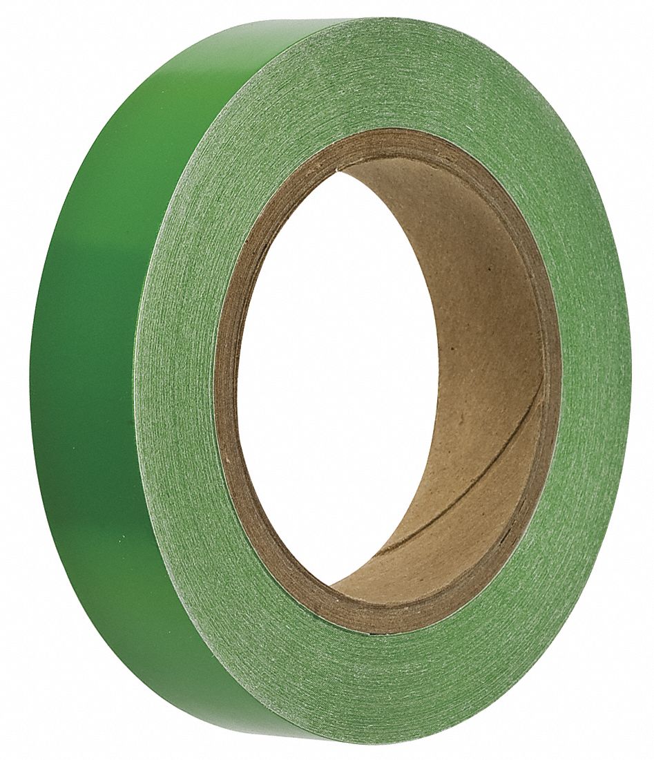 Green, 1 in Wd, Pipe Marking Tape 6GP1636304 Grainger