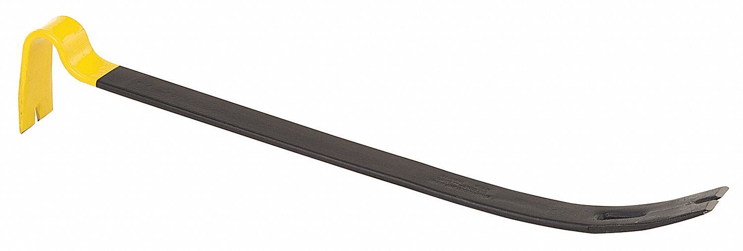 STANLEY Flat Pry Bar, 21" L X 13/4" W, Heat Treated Steel 6GRL755