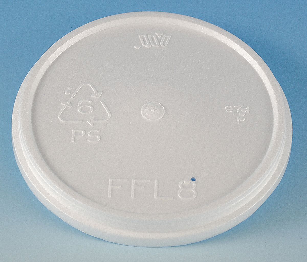 WINCUP 8 to 10 fl. oz. Plastic Flat, Vented Hot Cup Lid, White, 500 PK