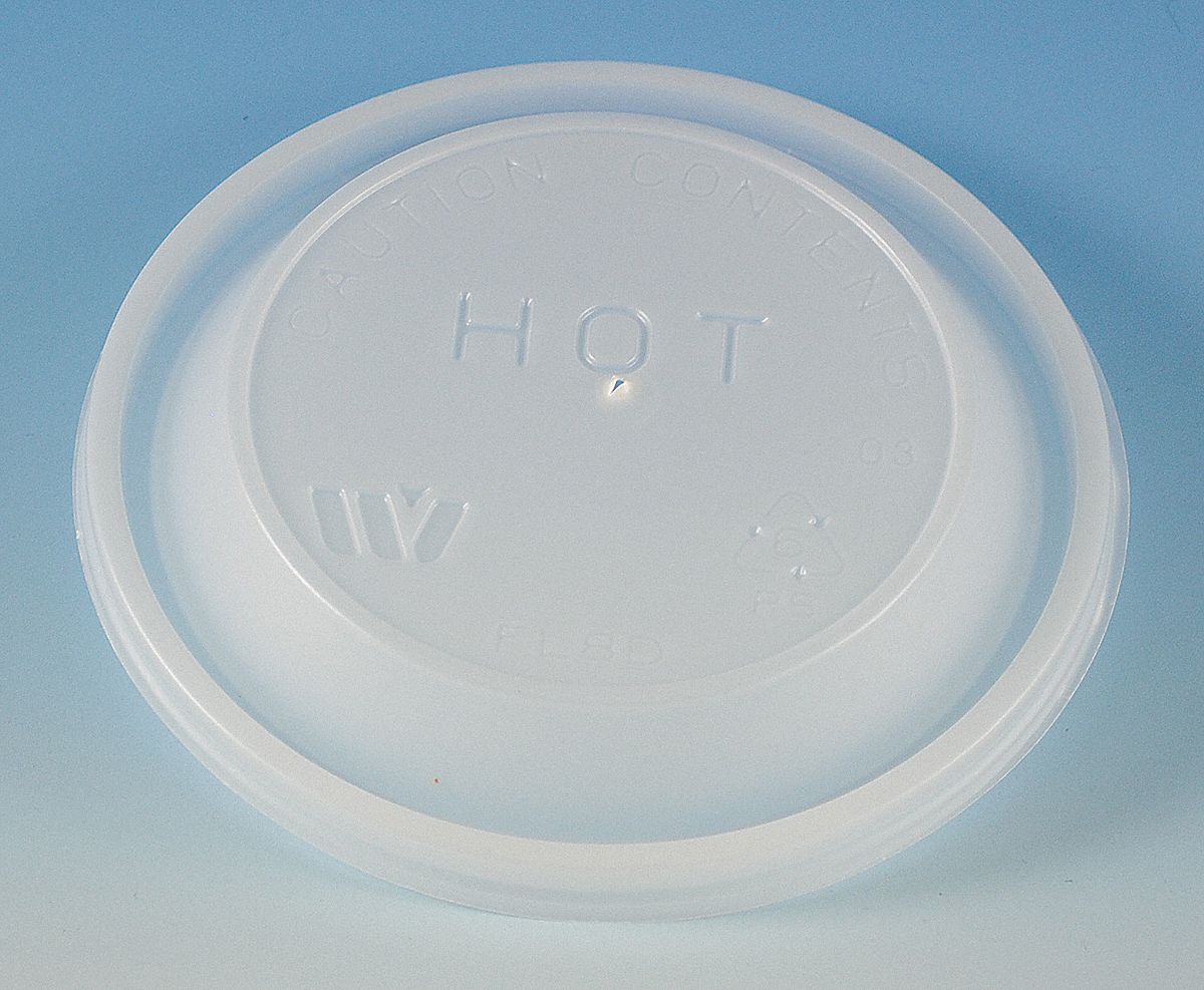 WINCUP 8 to 10 fl. oz. Plastic Dome, Vented Hot Cup Lid, Translucent