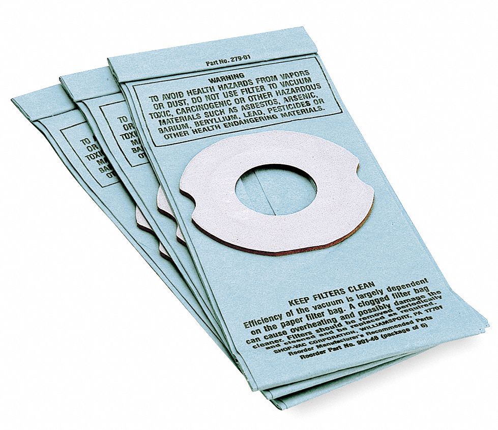 DAYTON BAG VACUUM Vacuum Cleaner Bags WWG6H020 6H020 Grainger, Canada